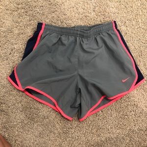 Grey/Pink/Navy Nike Athletic Shorts